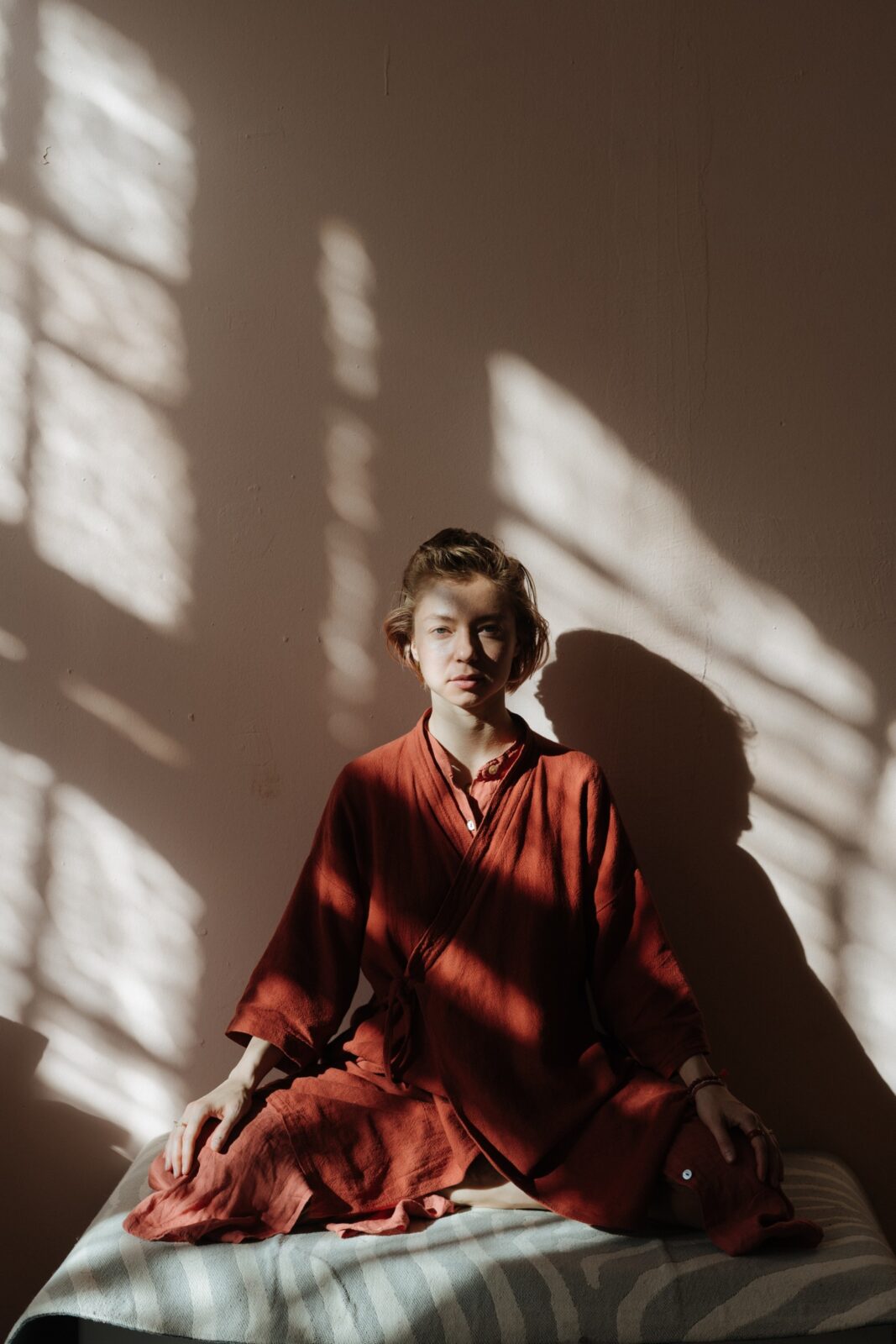 Agni kimono terracotta