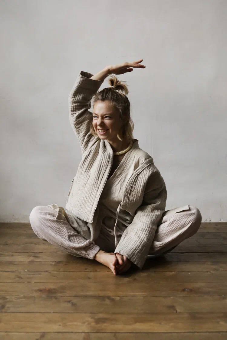 Quilted kimono