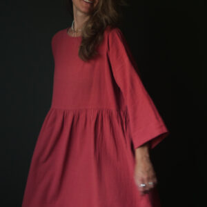 Mia nettle dress red